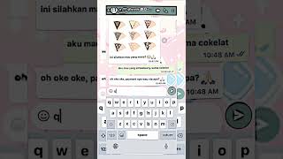 POV BELI CREPES || pov whatsmock fake chat || #whatsmock #fyp #soft #4u #aesthetic #aliacans #crepes