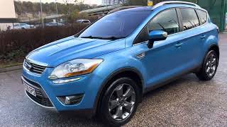 2010 Ford Kuga 2.0 TDCi Titanium Blue LEATHER + NAV + XENONS + PRIVACY + 18" ALLOYS + TABLES + WOW