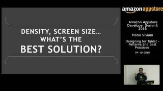 Designing for Tablet - Patterns and Best Practices with Mario Viviani