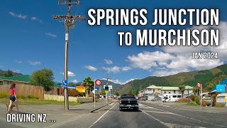 Driving New Zealand: Springs Junction to Murchison: | 4K Scenic Drive