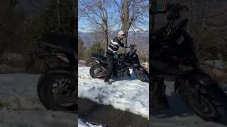 First snow ride