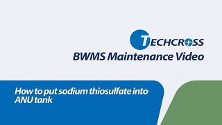 [MAINTENANCE] How to put sodium thiosulfate into ANU tank