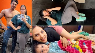 Nivanya ❤️ Ke sath Gym mai Itni Mehnat | After Pregnancy Fatloss🔥Aasan Nahi | Transformation Day1 |