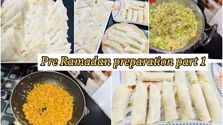 Ramadan food preparation part 1🌙Ramadan 2023| My Iftar items  Preparation