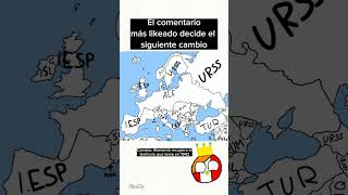 El #comentario más likeado decide el #siguiente cambio en #europa #like #countryballs #viral