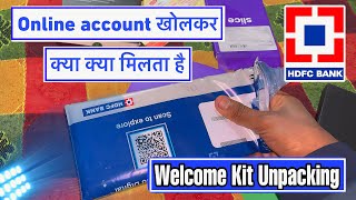 HDFC Welcome Kit Unbox | HDFC Saving Account Debit Card Checkbook Passbook Unpaking | BishtZ Gyan