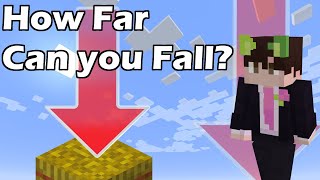 How far can you fall in Minecraft?