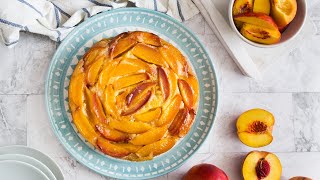 Dessert: How to make an upside-down PEACH CAKE