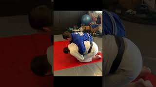 Turtle guard: peek out and steamroller sweep #bjj #bjjsweeps #jiujitsu #turtleguard