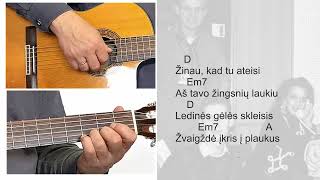 Kalėdų Naktį Tylią 🎸 Gitaros pamokos. Mokomės groti gitara!