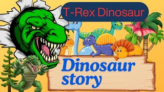 Dinosaur Cartoon |T-rex story For toddlers | kids story |​⁠@Childrenlandmsf