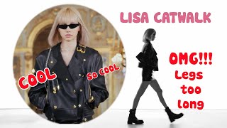 Blackpink - Lisa perfect body, legs too long!!! | CATWALK for CELINE