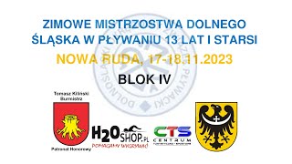 Zimowe Mistrzostwa DOZP w kat. 13 lat i starsi w pływaniu - BLOK IV