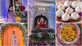 Ganesh Chaturthi Special Vlog 😍| Free Ka Khana Mil Gaya | Maharastra Mandal Ganesh Chaturthi Patna