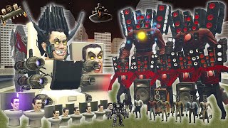 NEW UPGRADED GMAN FUTURE SKIBIDI TOILET VS UPGRADED TITAN SPEAKERMAN ARMY AND OTHERS In Garry's Mod!