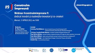 Construim Împreună #9 - dedicat inovării și studenților inovatori și co-creatori