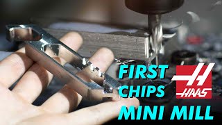 First Chips on the Haas Mini Mill! #12