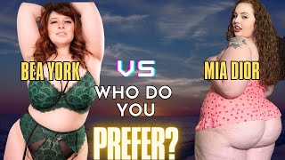 MIA DIOR or BEA YORK? Who do you prefer? Beautiful curvy models comparison!