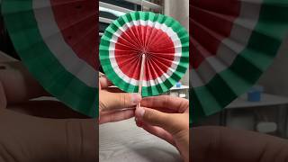 🍉DIY paper fan🪭 #diy #crafts #craft #papercraft #cutecrafts #art #cute @Pixe.bedArts