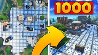 1000 BOUNCE PADS vs TILTED TOWERS | Fortnite Custom Game