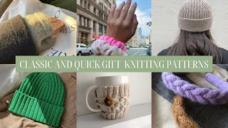 13 practical, classic and quick patterns for gift knits (free and paid)