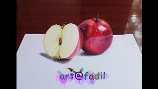 How to draw an apple in 3D