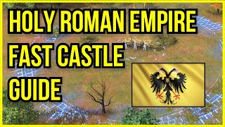 AOE4 | Holy Roman Empire Build Order: Fast Castle Guide | 7:40 Age Up