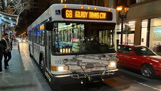 Santa Clara VTA 2001 Gillig Low Floor 1023 on route 68