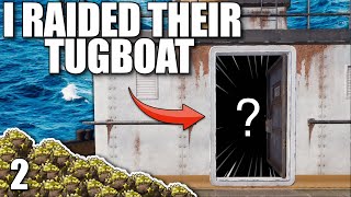 HOW I ONLINE RAIDED THIS CLANS TUGBOAT FARM BASE | Solo Rust