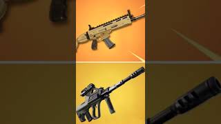 Which gun is  better comment down below. #shorts #fortnite #viral #fyp