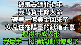 被騙去緬北七年，我背負十條人命，帶著一億美金回來了，女兒住在陽臺的紙箱子裏，瘦得不成人形，我反手一招操作他們傻眼了【人間清醒】#家庭倫理#婆媳關系#生活伦理#小说故事#落日溫情 #情感故事