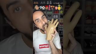 Food ASMR Eating a Hand Gummy 😳 #asmr #food #asmreating #mukbang #satisfying