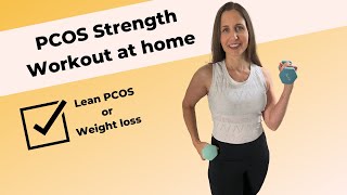 Beginners Strength training at home for PCOS (15-minute dumbbell workout)