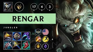 Rengar Jungle vs Jarvan IV: Legendary - NA Challenger Patch 14.22