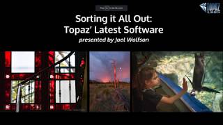 Sorting It All Out: A Workflow of Topaz AI Software, presented by Joel Wolfson