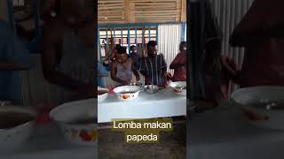 Lomba Makan Papeda menyongsong HUT GKI Di Tanah Papua