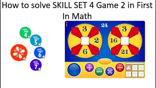 How to solve SKILL SET 4 Game2 in First In Math.