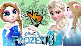 My Talking Angela 2 Vs Elsa Disney Frozen Queen ❤😍💖 New Year Update Gameplay