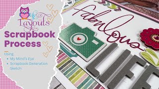 Fabulous Life - My Mind's Eye - Lime Twist - Happy Go Lucky - Double Page Layout - Life in Layouts