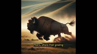 Giants of the Prairie: Unveiling the Majesty of Bison 🌾🦬 #nature #animals #wildlife #bison  #shorts