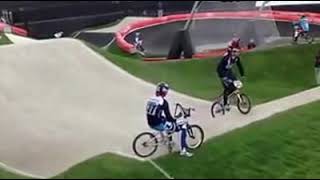 BMXers At Olympic BMX Track Aug 07th