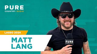 Matt Lang at LASSO: His New Album "All Night Longer", Cheetah Print & Touring With Carly Pearce