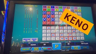 KENO - Multi and Four Card Keno, Nice HITS on Both! #kenonation #slots #winstar