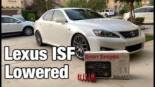 Lexus ISF Lowered - Swift Springs Review