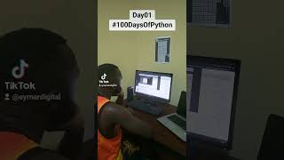 Day one of 100 Day  Python.  #100daysofcode  #100daysofcoding #tech #coding #codingdays