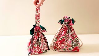 Drawstring Bag w/ Handle 💰✨ | DIY | Quick and Easy