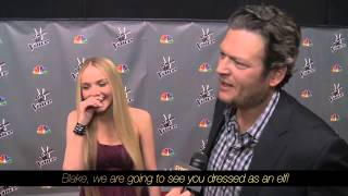 Blake Shelton, Danielle Bradbery, interview FUNNY