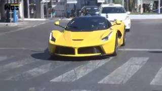 YELLOW FERRARI LAFERRARI IN PUERTO BANUS 2016 // WOS