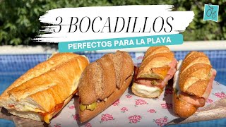 🥪🌞3 BOCADILLOS para un PICNIC Veraniego | Recetas para la Playa