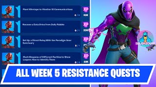 Fortnite All Week 5 Resistance Quests Guide | Fortnite Chapter 3 Season 2